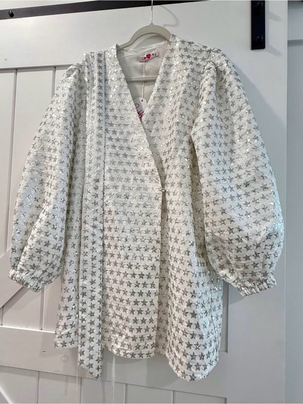 Buddy Love Sequin Star Wrap Dress
